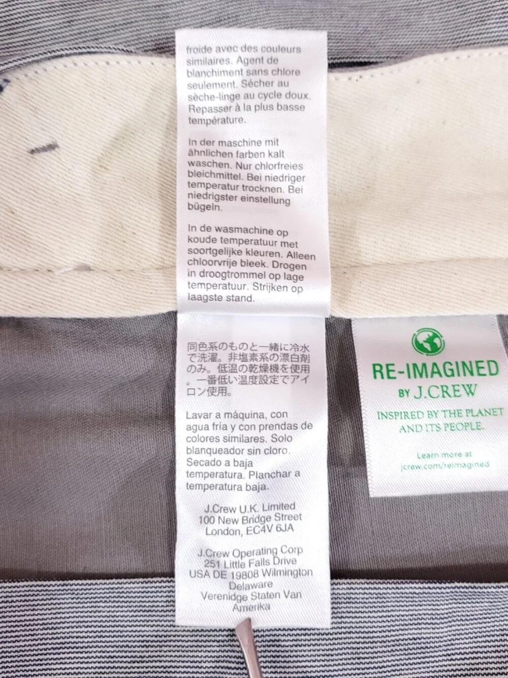 *READ* NWT J Crew Mens 30x31.5(32) 484 Slim fit Stretch Chino Pants Gray E1589